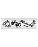 Alencon Lace Cartouche Stencil SHORTENED