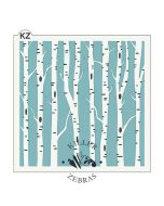 Birch Trees 2 Part Stencil Set by Killer Zebras