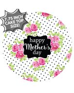 Icing Sheet Rosey Dots Mother's Day Cake