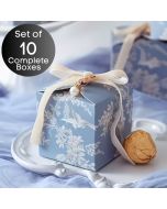 Blue Toile Treat Boxes (Set of 10)