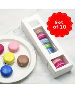 French Macaron Window Boxes Set of 10