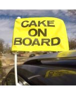 Cake On Board Car Flag