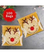 Self Seal Cookie Bags Rudolph