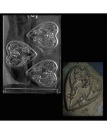 Chocolate Mold Art Nouveau Heart