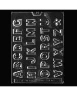 Chocolate Mold Alphabet 1.25 Inch