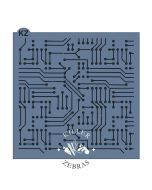 Circuit Board Stencil by Killer Zebras