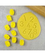 Cookie Embosser Set 1 Inch Numbers