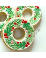 Cookie Embosser Set Christmas Wreath