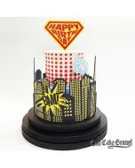 SuperBirthday Cake Complete Mesh & Acrylic Stencil Set