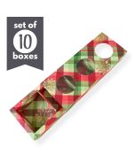 Cookie Treat Boxes 3 Cavity Christmas Plaid