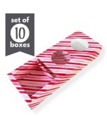 Cookie Treat Boxes 2 Cavity Candy Cane Stripe