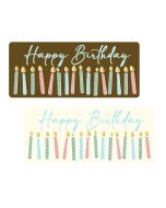 Chocolate Transfer Birthday Candles Bars