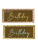 Chocolate Transfer Happy Birthday Bars