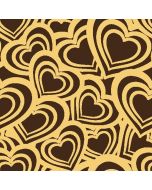 Chocolate Transfer Sheet Goldy Hearts