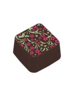 Chocolate Transfer Sheet Filigree Floral