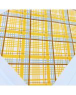 Chocolate Transfer Metallic Plaid