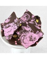 Chocolate Transfer Sheet Rose Damask Pink
