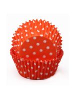 Cupcake Liners Polka Dot Orange