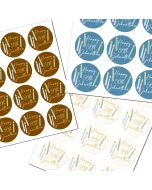 Customizable Icing Sheets Birthday Candles Cookie/Cupcake