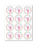 Customizable Icing Sheets Pastel Birthday Balloon Cookie/Cupcake