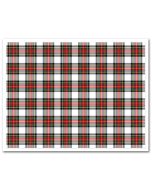 Edible Fabric Sheet White Tartan