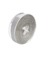 Edible Ribbon Metallic Silver Wide