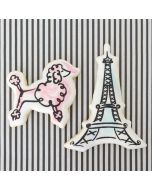 Eiffel Tower Poodle Cookies Mesh Stencil Set