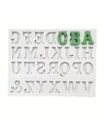 Silicone Mini Embellished Alphabet Mold 