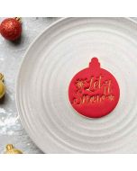 Cookie Embosser Let It Snow