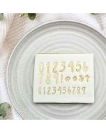 Cookie Embosser Set Script Numbers