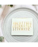 Cookie Embosser Set Script Letters Uppercase