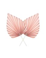 Cake Topper Fans Pale Pink Large