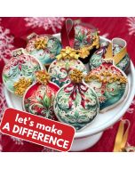 Victorian Finial Christmas Ornaments Icing Sheets   (VO-2189)