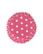 Foil Lined Cupcake Liners Pink Polka Dot