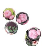 Foil Lined Floral Assortment Cupcake Liners