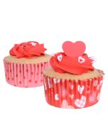 Foil Lined Valentine's Day Cupcake Liners