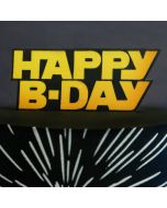 Galactic Birthday Plaque Mesh Stencil