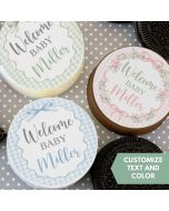 Customizable Icing Sheets Gingham Baby Shower Cookie/Cupcake