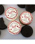 Customizable Icing Sheets Red Gingham Homemade Labels