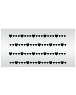 Heart Chain Stencil