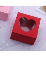 Heart Window Treat Boxes Red