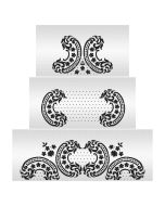 Heirloom Lace 3 Stencil Set For Shorter Tiers