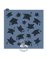 Graduation Caps Stencil by Killer Zebras