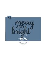 Merry & Bright Stencil by Killer Zebras