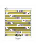 Pencils 3 Part Stencil by Killer Zebras