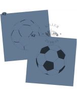 Soccer 2 Part Stencil by Killer Zebras