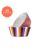 Foil Lined Cupcake Liners Pumpkin Party