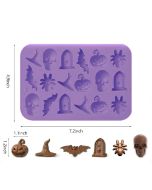 Little Halloween Ornaments Silicone Mold 