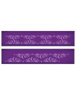 Marina Calligraphy Ribbons Mesh Stencil Set