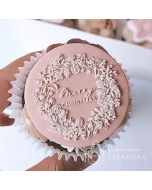 Cookie Debosser Merry Christmas Wreath